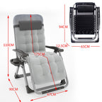 BIRCHTREE Sun Recliner With Cushion Foldable Chair SR05