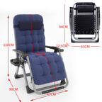 BIRCHTREE Sun Recliner With Cushion Foldable Chair SR05