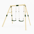 GALACTICA Outdoor Wooden Double Swing Set GC-DS01