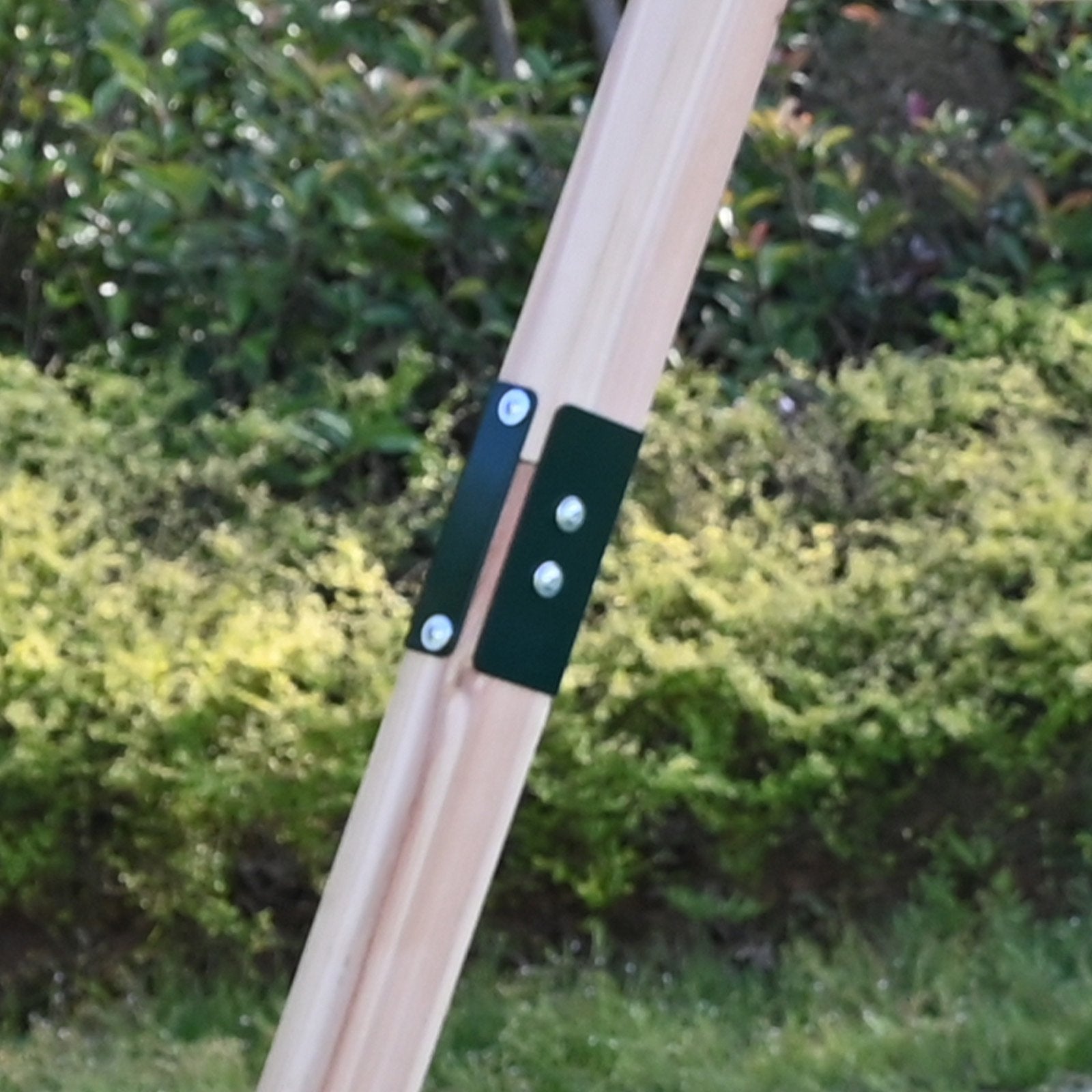 Galactica Outdoor Wooden Double Swing Set