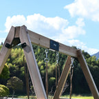 GALACTICA Outdoor Wooden Double Swing Set GC-DS01