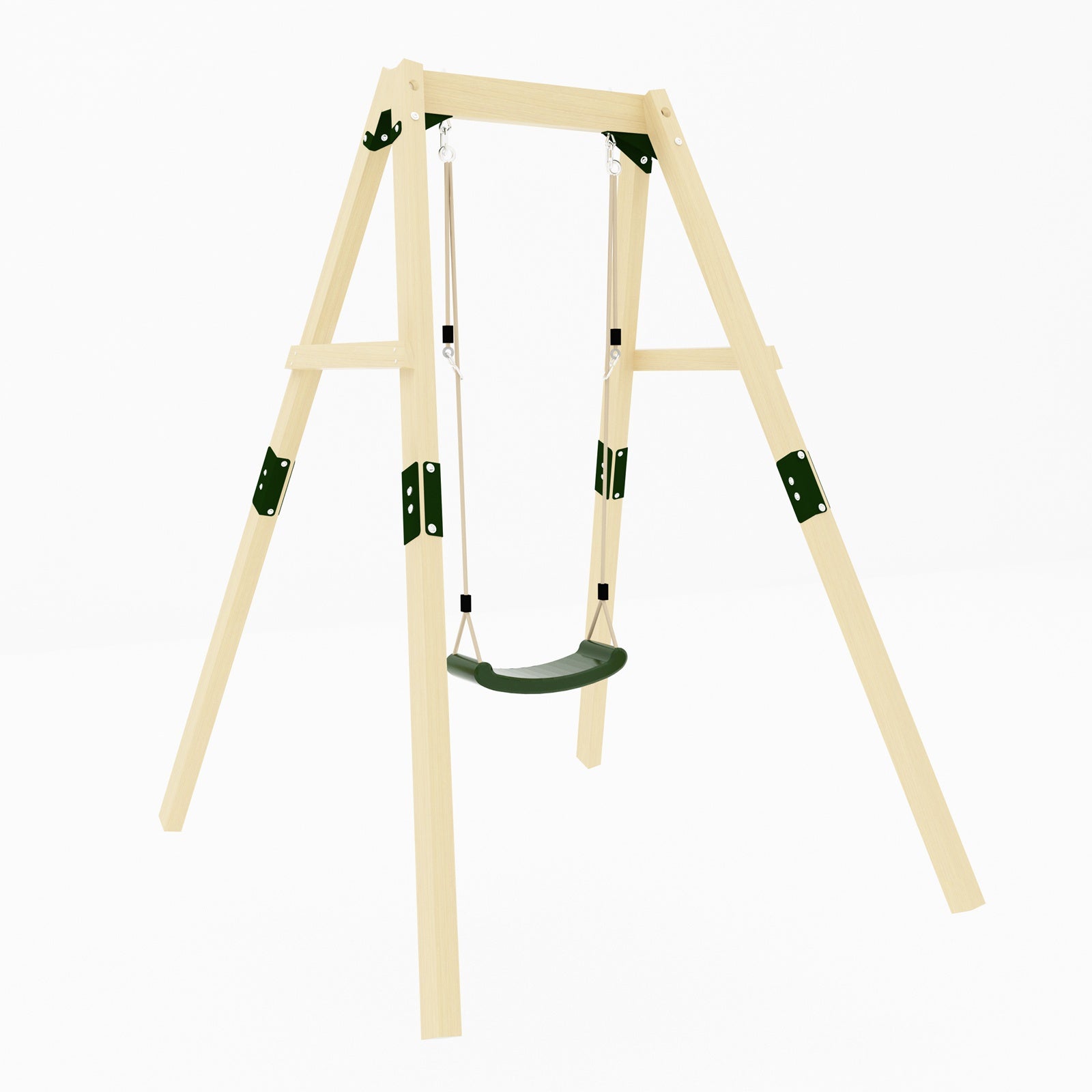 Galactica Wooden Single Outdoor Swing Set