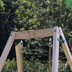GALACTICA Outdoor Wooden Single Swing Set GC-SS01