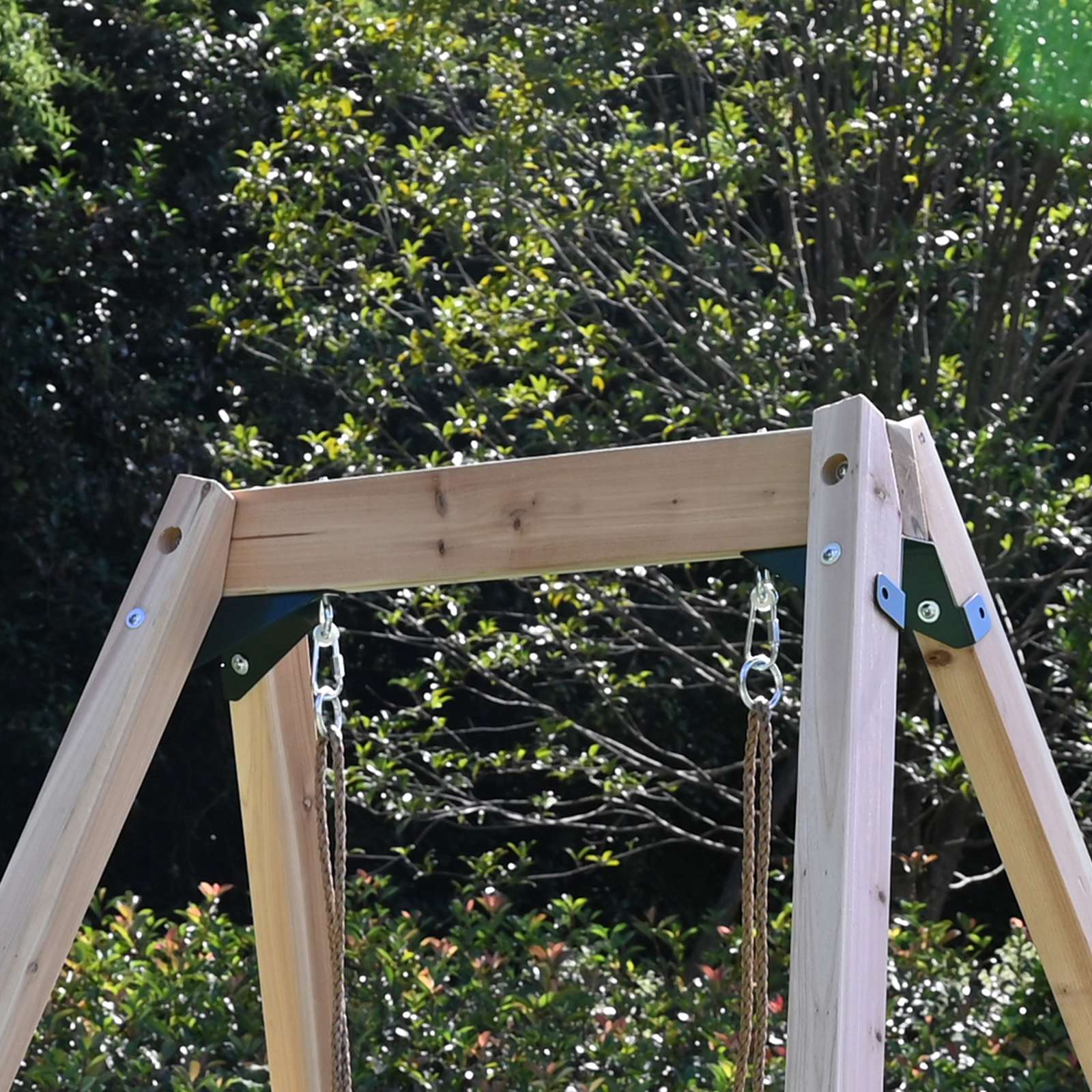 Galactica Wooden Single Outdoor Swing Set