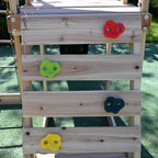 GALACTICA Outdoor Wooden Swing and Slide Set GC-SSS01