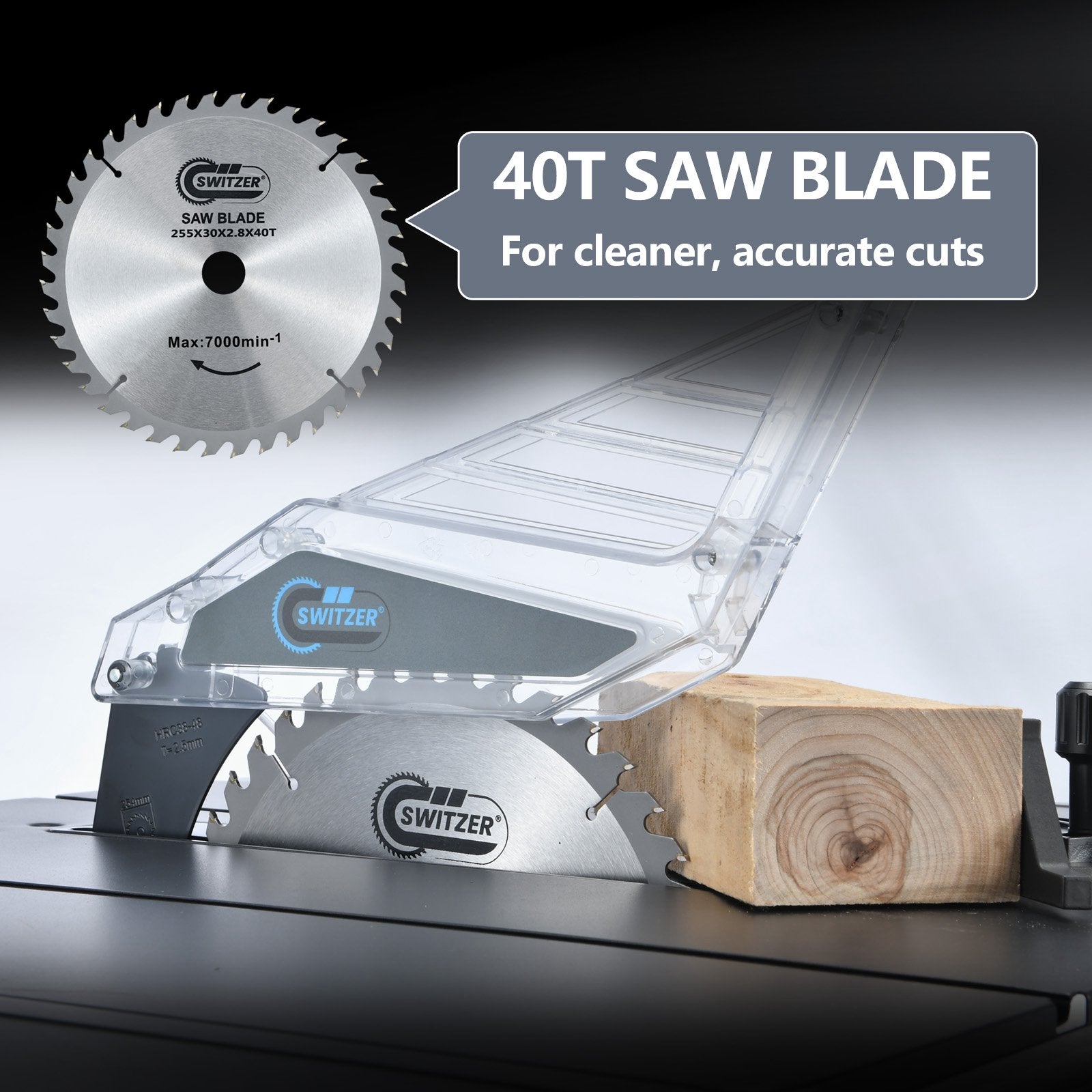 SwitZer Table Saw 1800W TS01 Grey