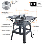 SwitZer Table Saw 1800W TS01 Grey