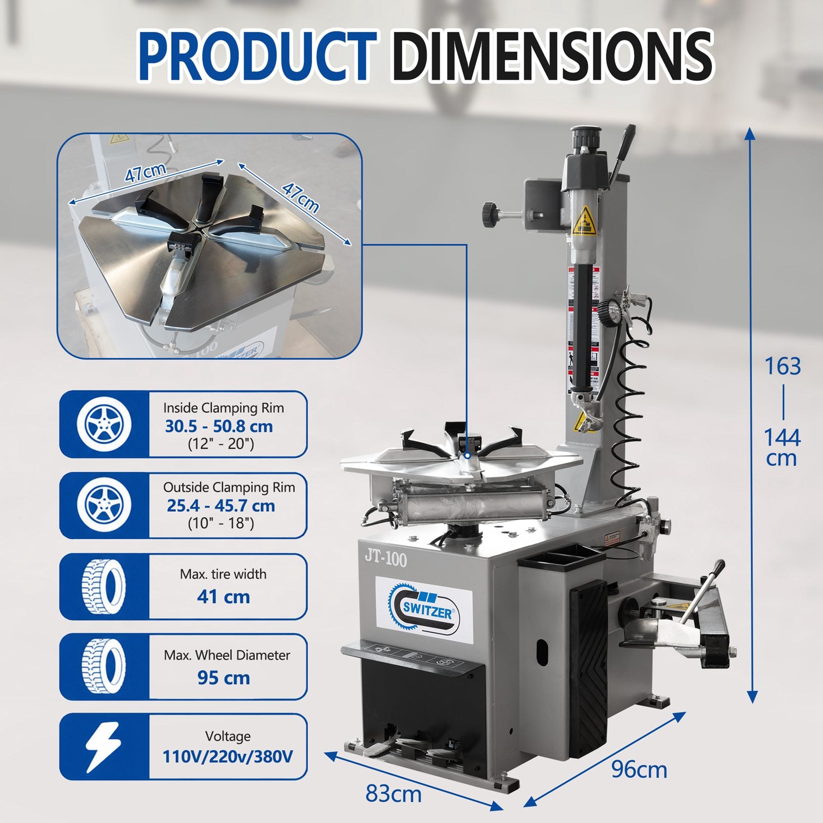 SwitZer Tire changer machine Grey