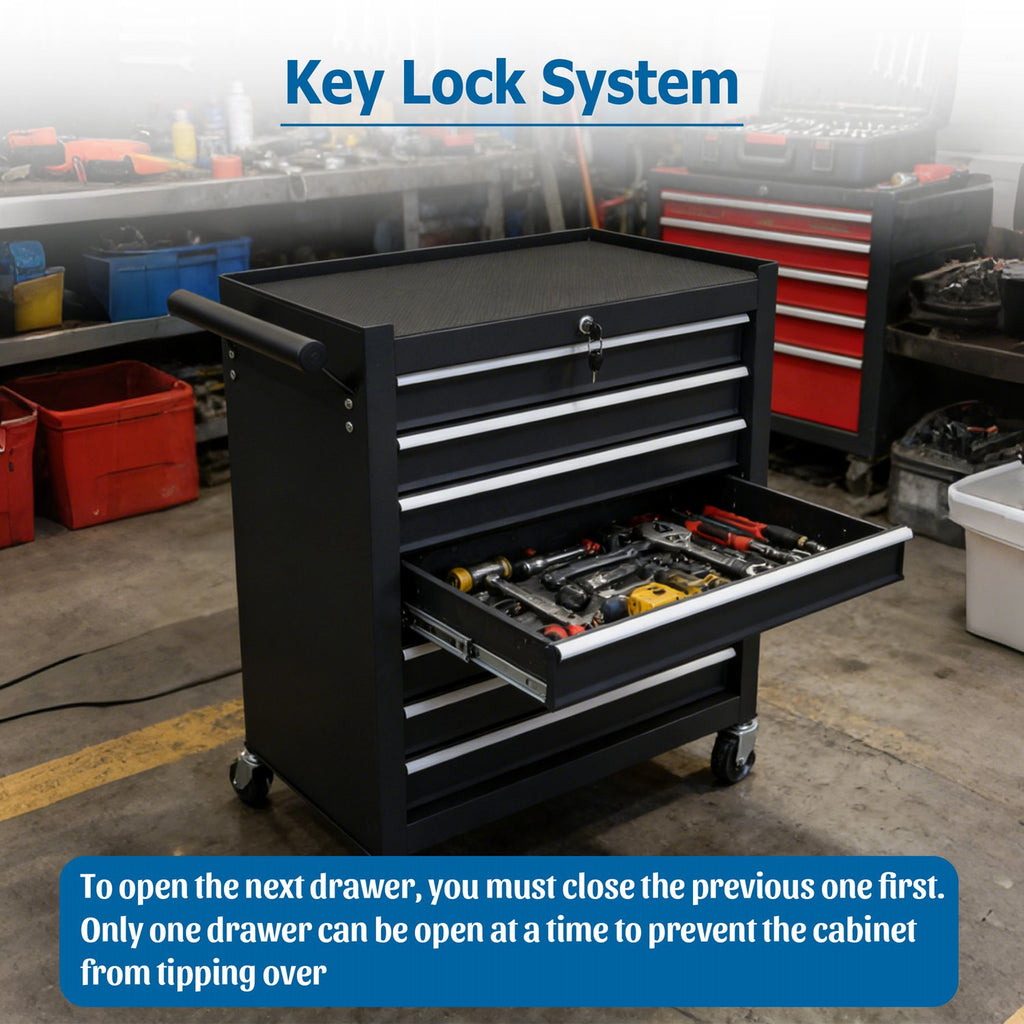 SwitZer Tool Cabinet Trolley Black