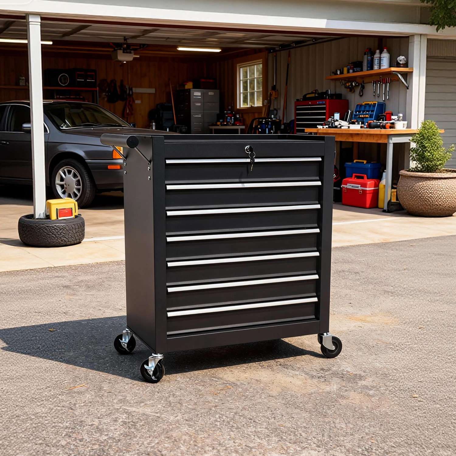 SwitZer Tool Cabinet Trolley Black