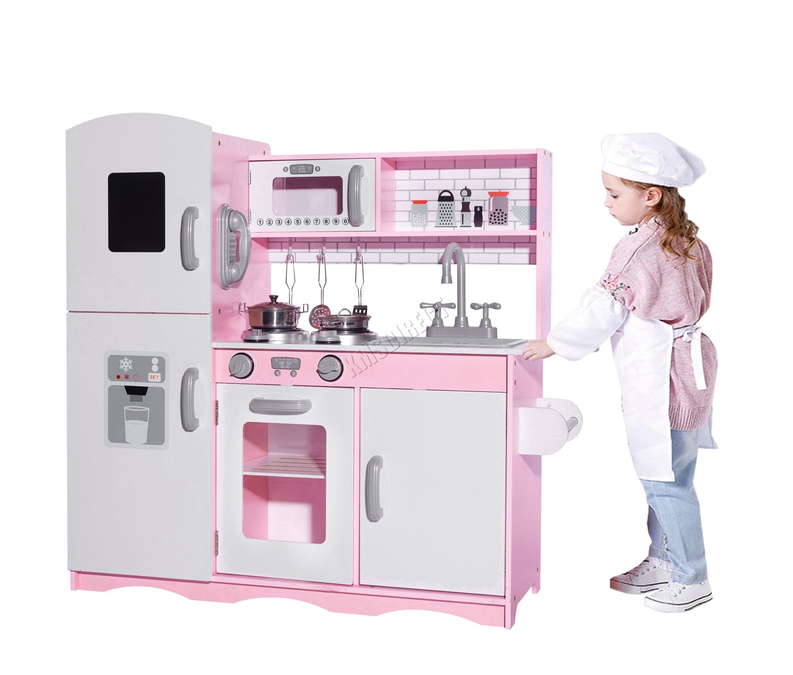 GALACTICA Role Play Kitchen with Utensil Kids Cooking Set