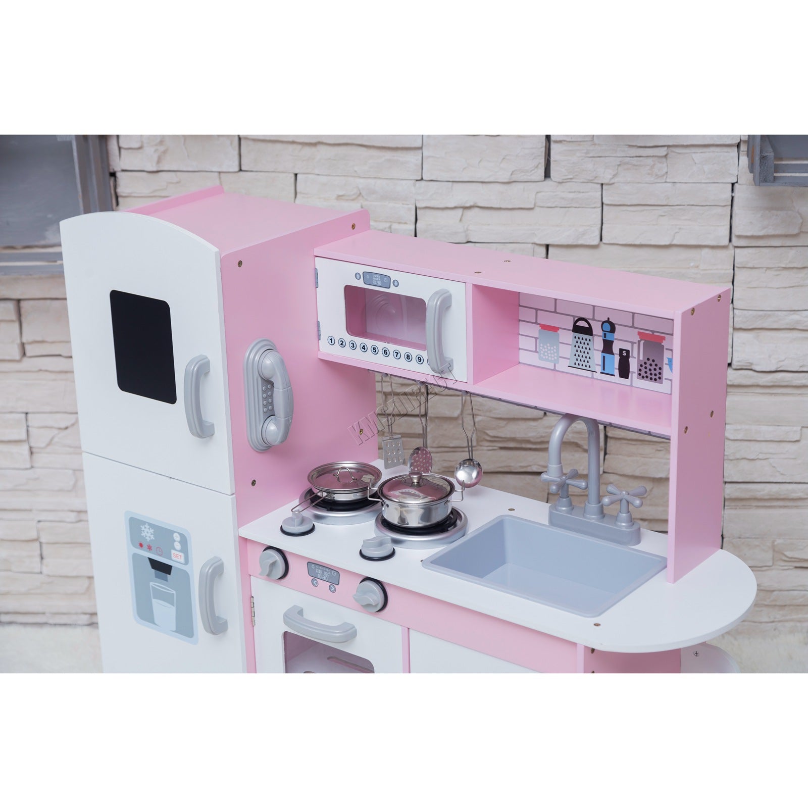 GALACTICA Role Play Kitchen with Utensil Kids Cooking Set