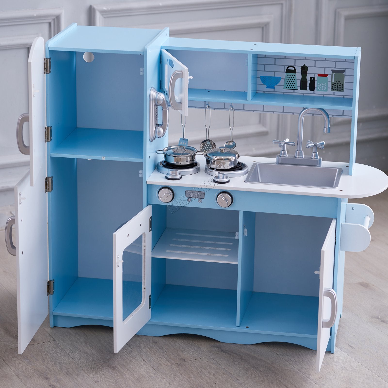 GALACTICA Role Play Kitchen with Utensil Kids Cooking Set
