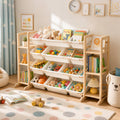 GALACTICA Kids Toy Storage Organizer with Bookshelf