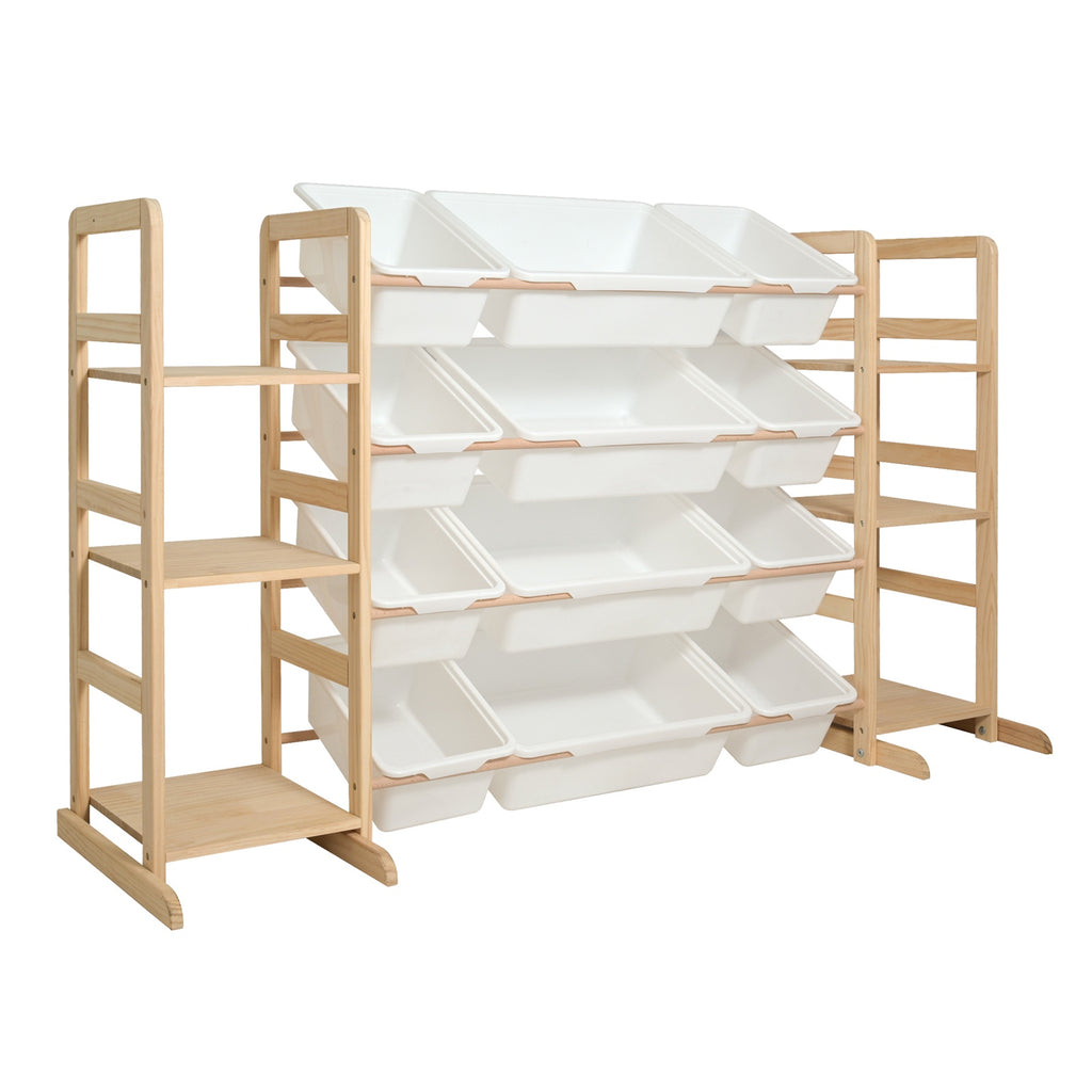 GALACTICA Kids Toy Storage Organizer with Bookshelf