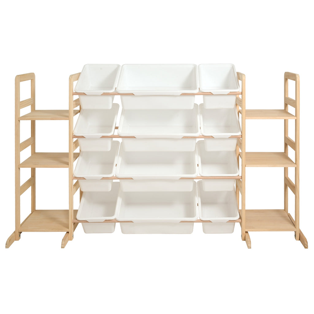 GALACTICA Kids Toy Storage Organizer with Bookshelf