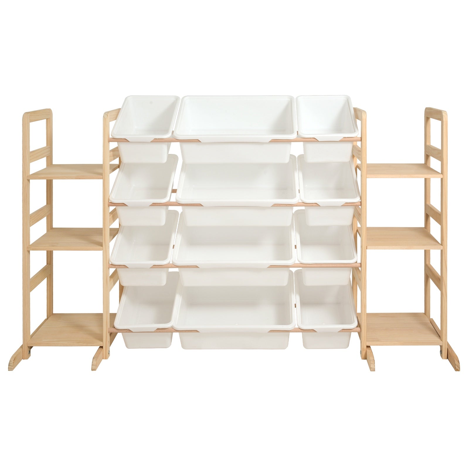 GALACTICA Kids Toy Storage Organizer with Bookshelf