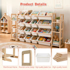GALACTICA Kids Toy Storage Organizer with Bookshelf