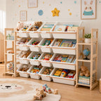 GALACTICA Kids Toy Storage Organizer with Bookshelf