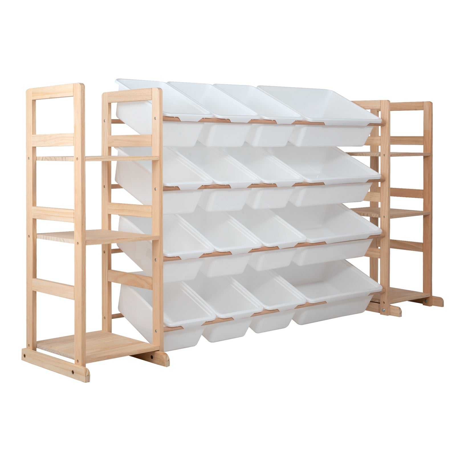 GALACTICA Kids Toy Storage Organizer with Bookshelf