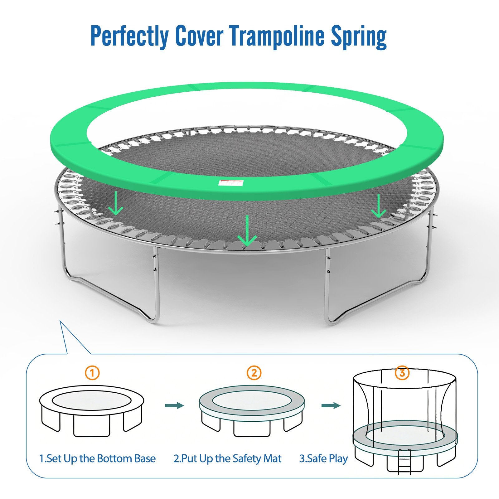 GALACTICA Trampoline Pad Replacement Spring Cover
