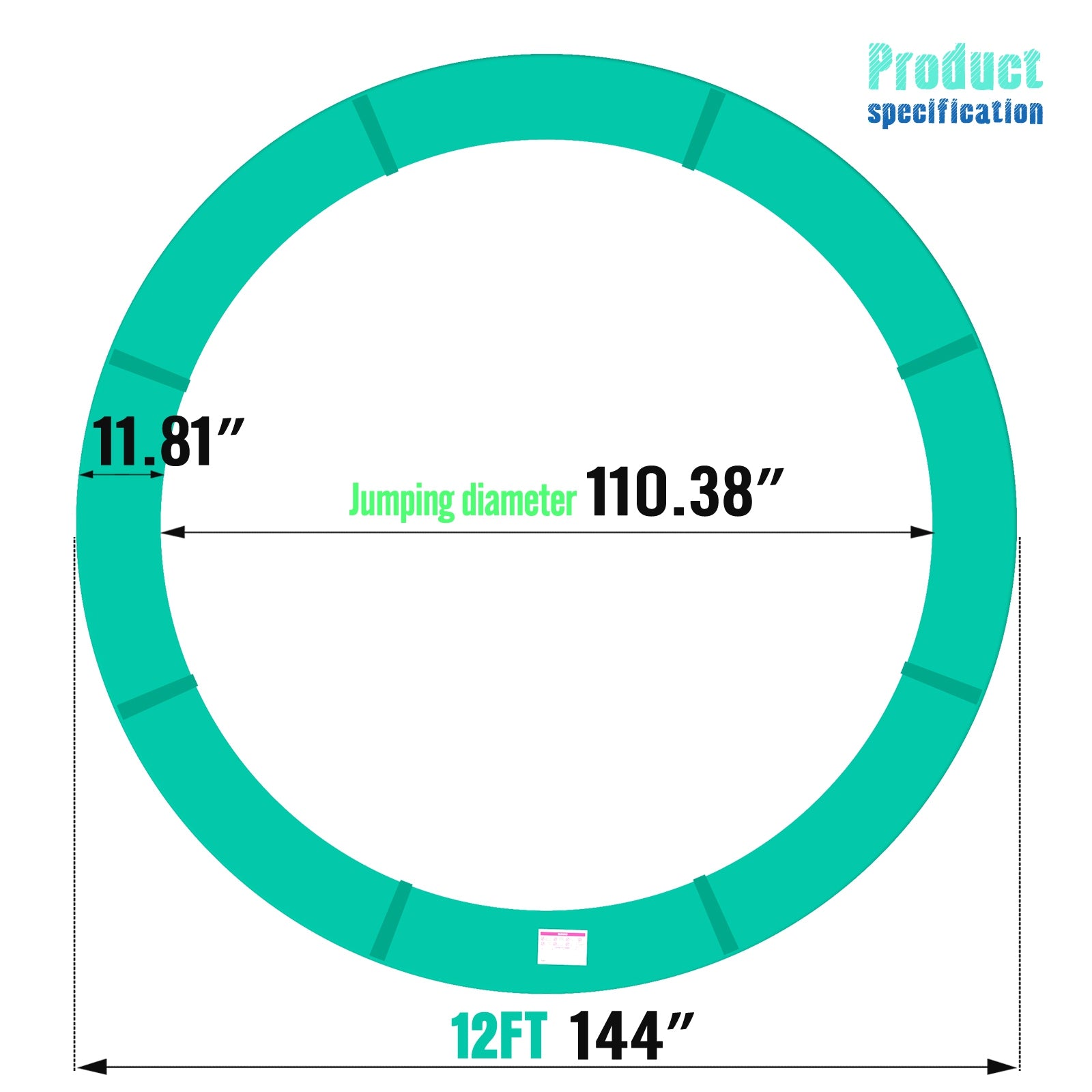 GALACTICA Trampoline Pad Replacement Spring Cover