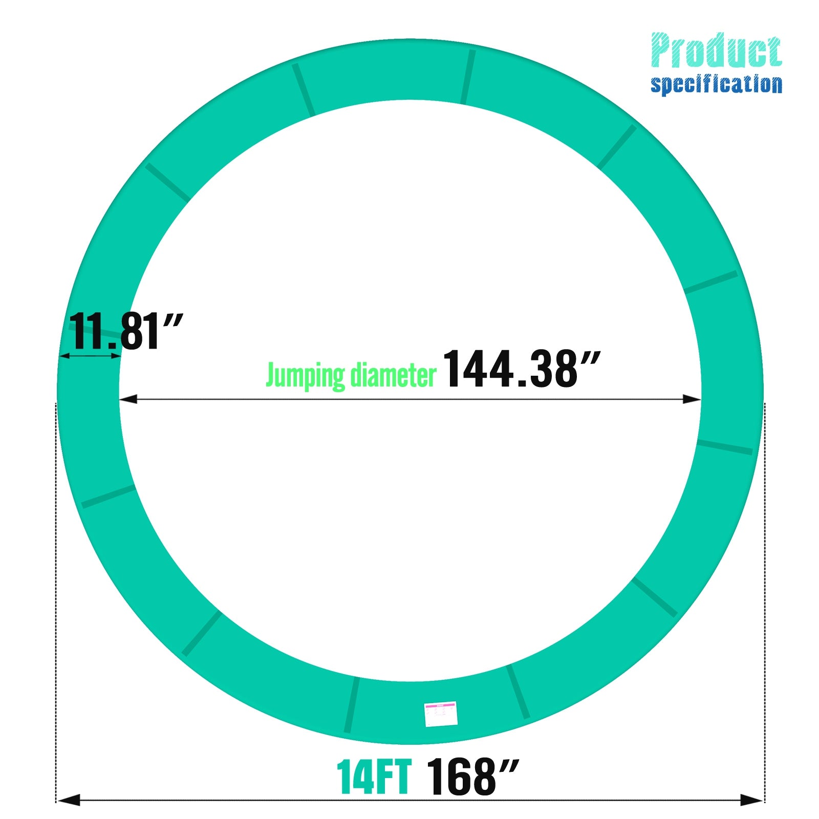 GALACTICA Trampoline Pad Replacement Spring Cover