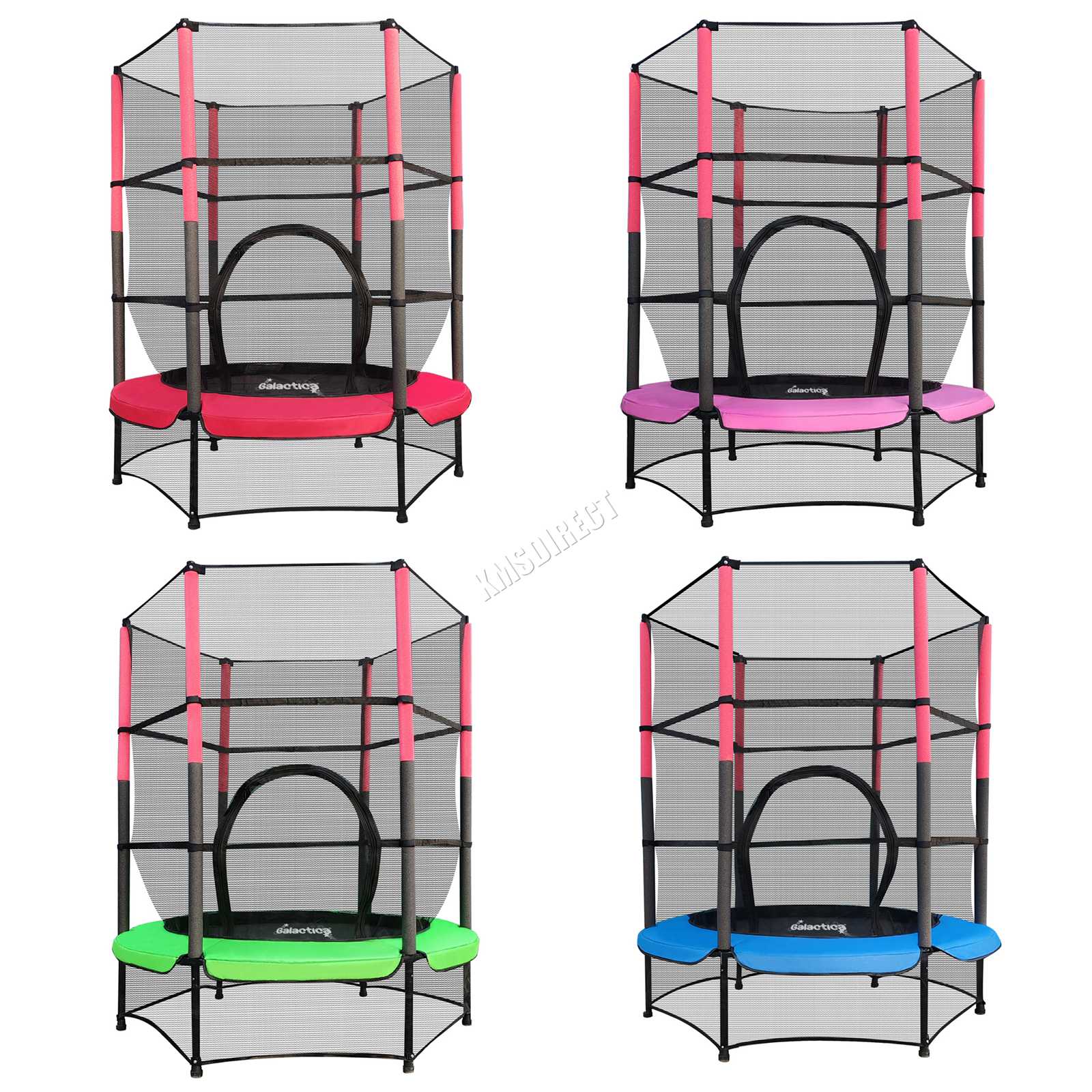 GALACTICA Trampoline 55" 4.5FT Junior With Enclosure Safety Net
