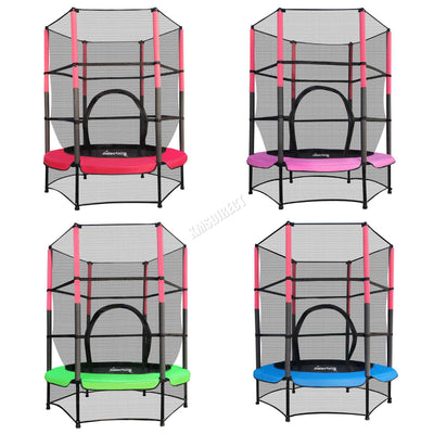 GALACTICA Trampoline 55" 4.5FT Junior With Enclosure Safety Net