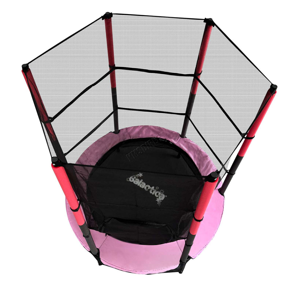 GALACTICA Trampoline 55" 4.5FT Junior With Enclosure Safety Net