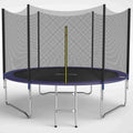 GALACTICA Trampoline Set Round with Safety Net Enclosure Blue