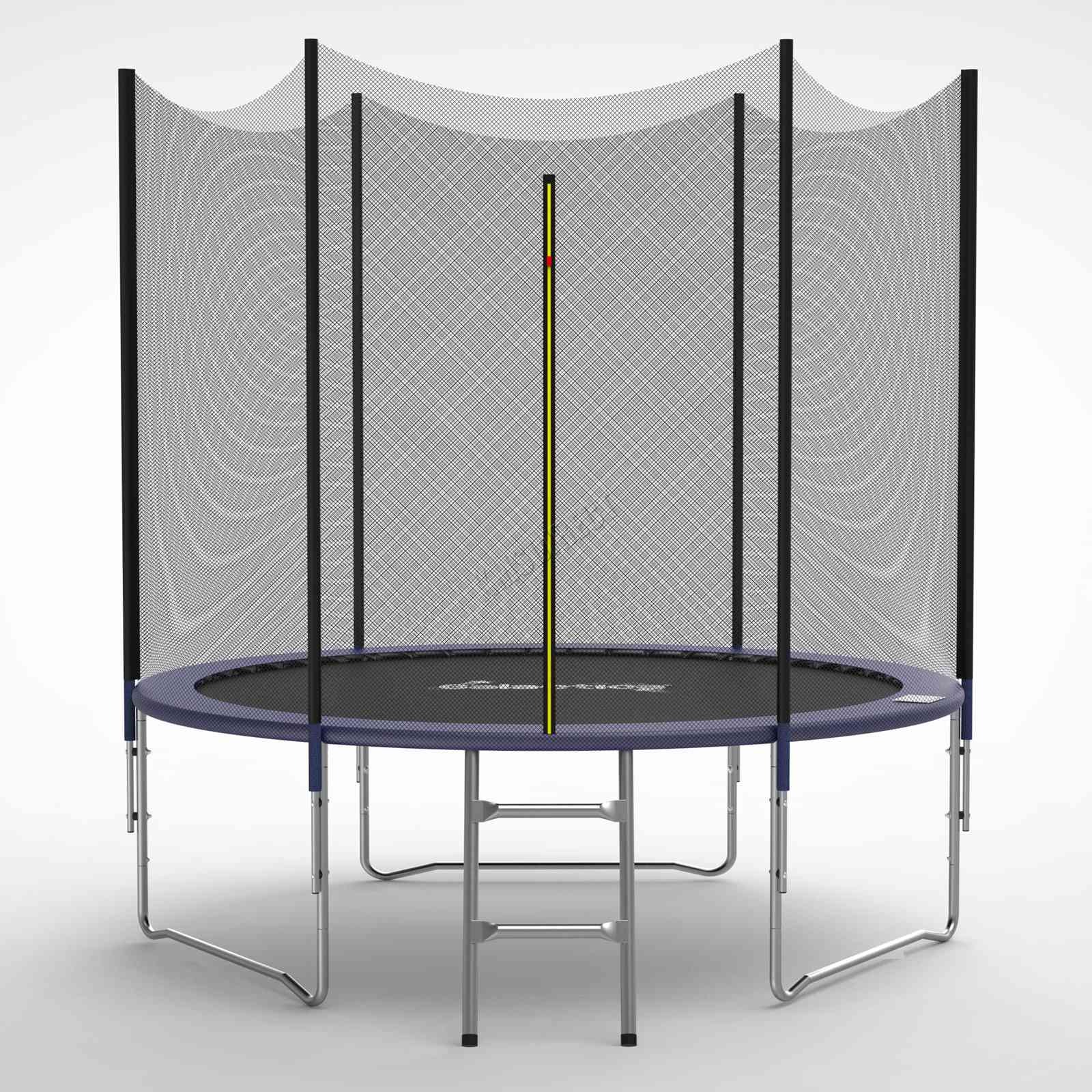 GALACTICA Trampoline Set Round with Safety Net Enclosure Blue