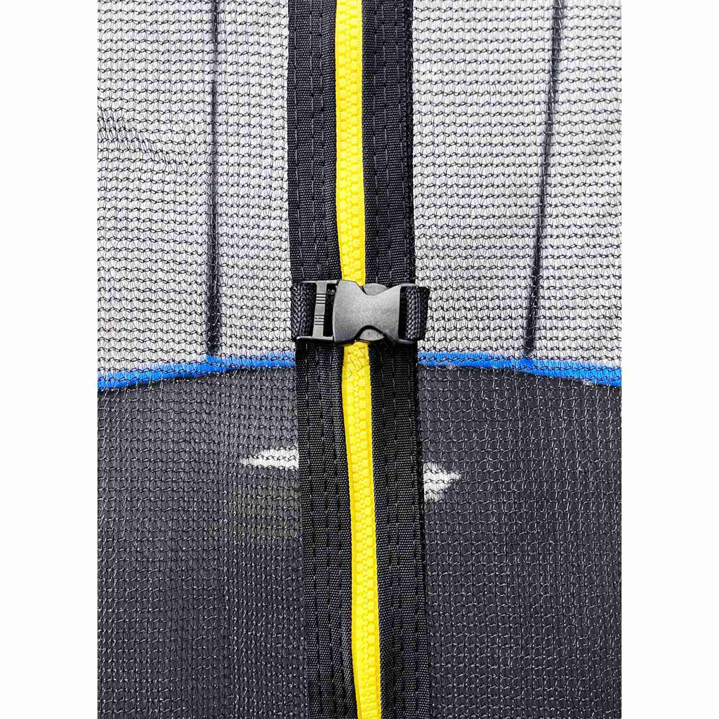 GALACTICA Trampoline Set Round with Safety Net Enclosure Blue