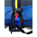 GALACTICA Trampoline Set Round with Safety Net Enclosure Blue