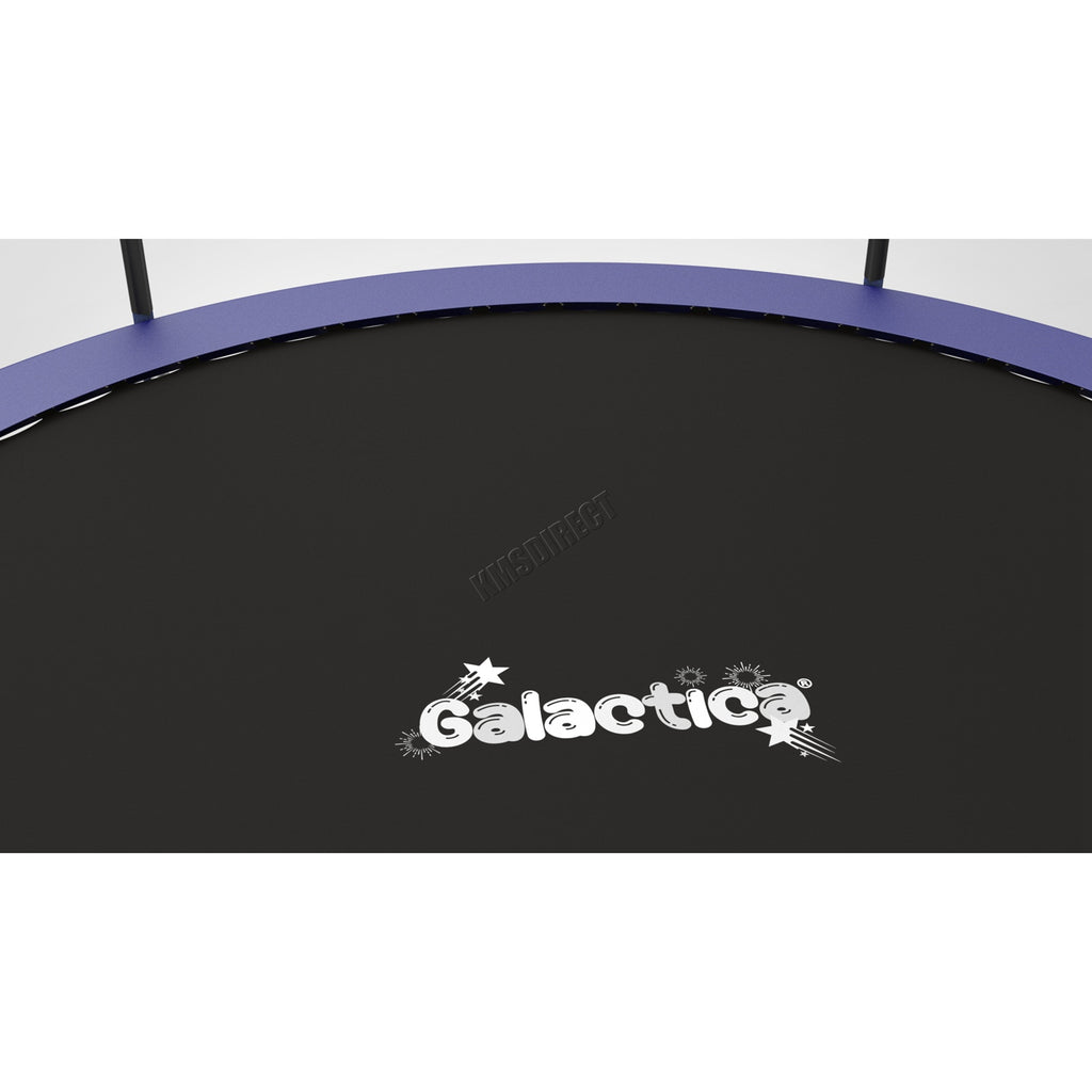 GALACTICA Trampoline Set Round with Safety Net Enclosure Blue