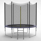 GALACTICA Trampoline Set Round with Safety Net Enclosure Blue