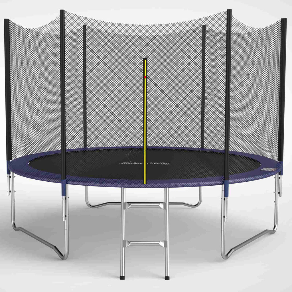 GALACTICA Trampoline Set Round with Safety Net Enclosure Blue