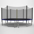 GALACTICA Trampoline Set Round with Safety Net Enclosure Blue