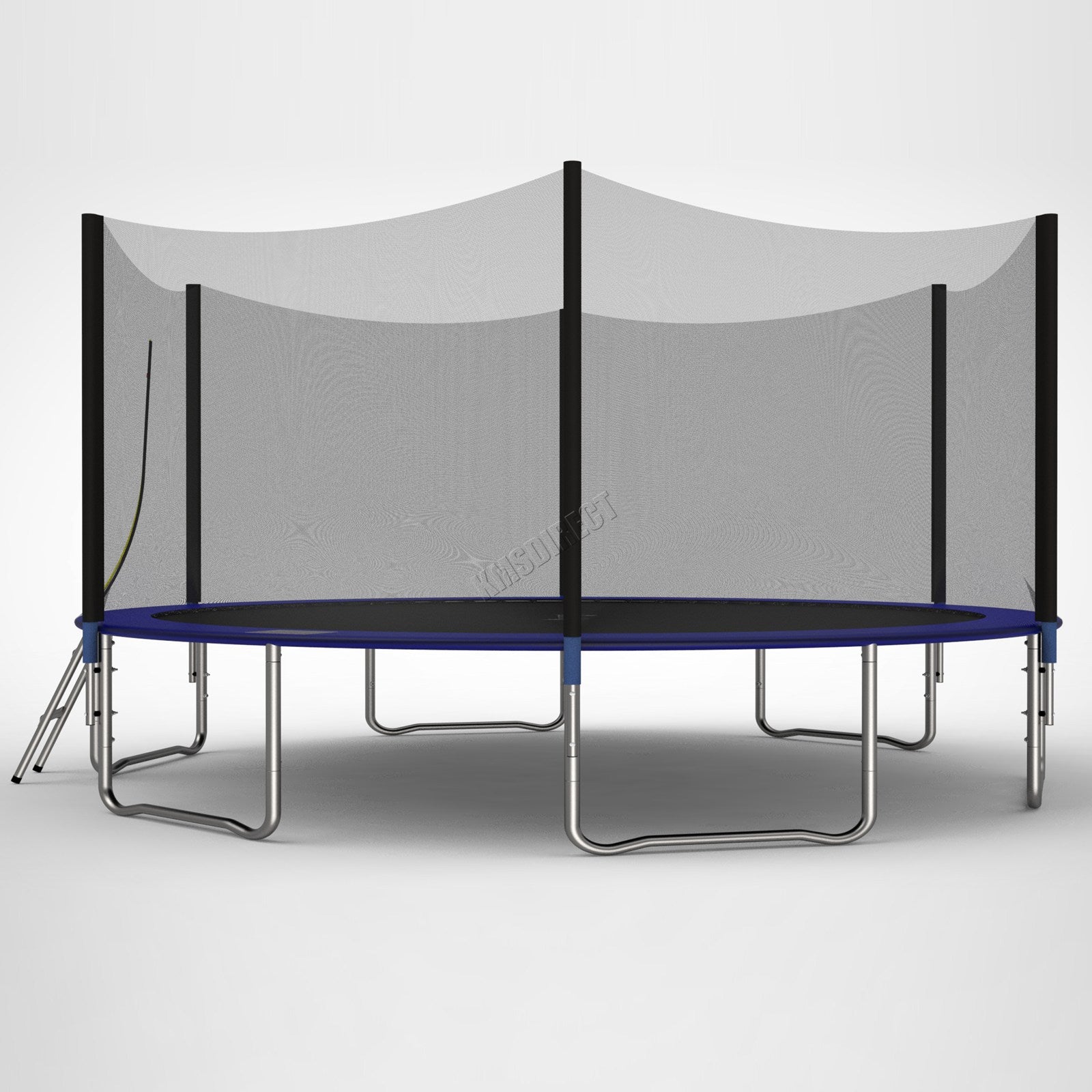 GALACTICA Trampoline Set Round with Safety Net Enclosure Blue