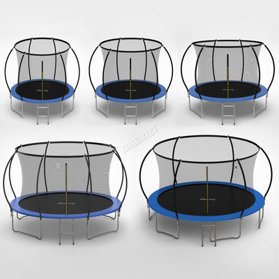 GALACTICA Trampoline Super With Safety Net Enclosure