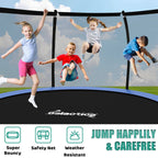GALACTICA Trampoline Super With Safety Net Enclosure