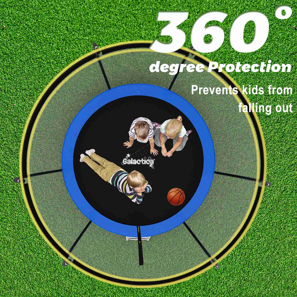 GALACTICA Trampoline Super With Safety Net Enclosure