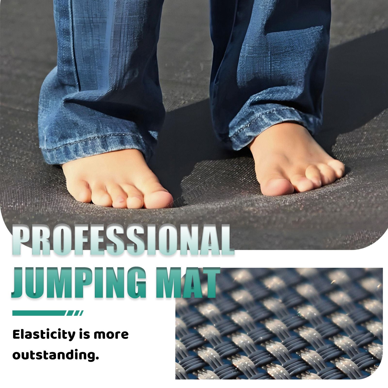 GALACTICA Trampoline Super With Safety Net Enclosure