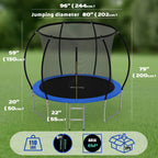 GALACTICA Trampoline Super With Safety Net Enclosure