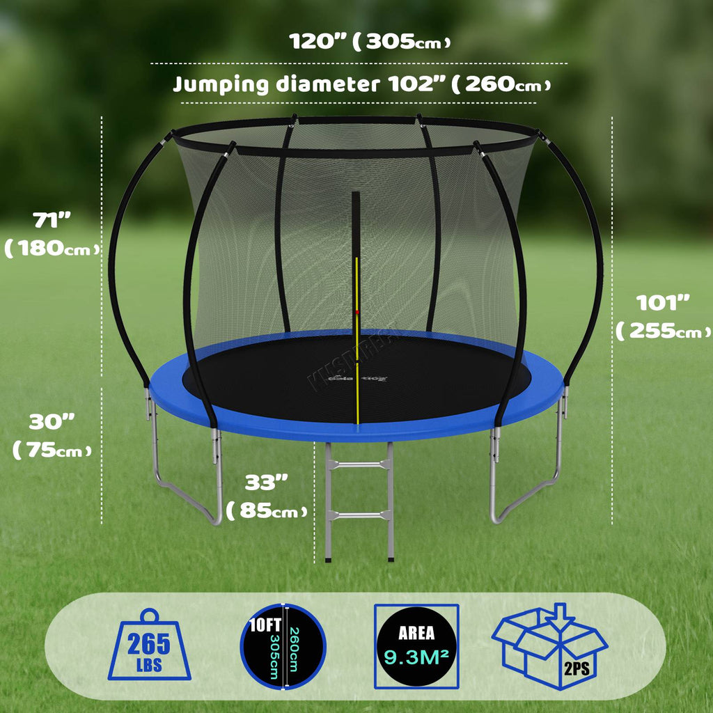 GALACTICA Trampoline Super With Safety Net Enclosure