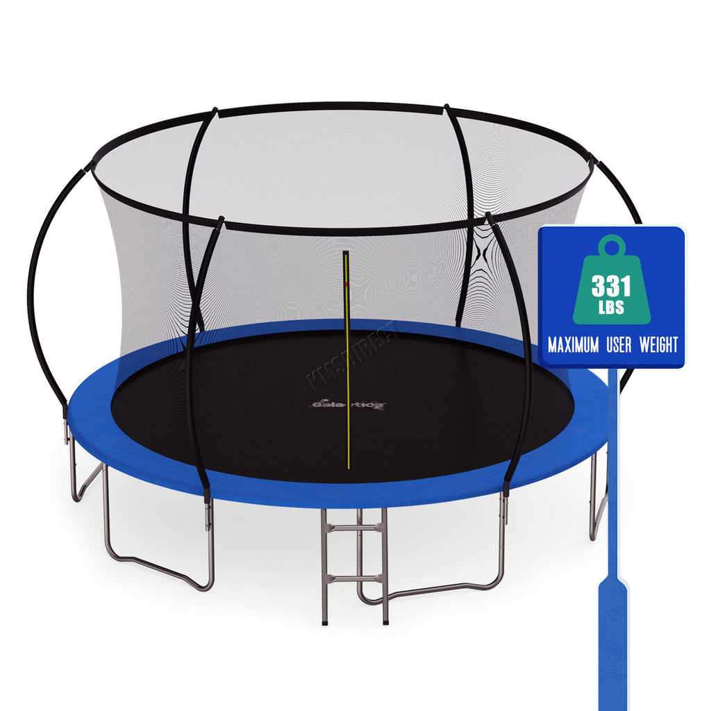 GALACTICA Trampoline Super With Safety Net Enclosure