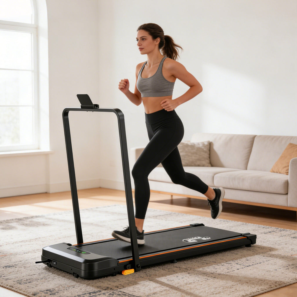 FIT4YOU Treadmills Walking Pad Black