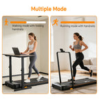 FIT4YOU Treadmills Walking Pad Black