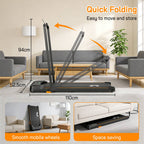 FIT4YOU Treadmills Walking Pad Black