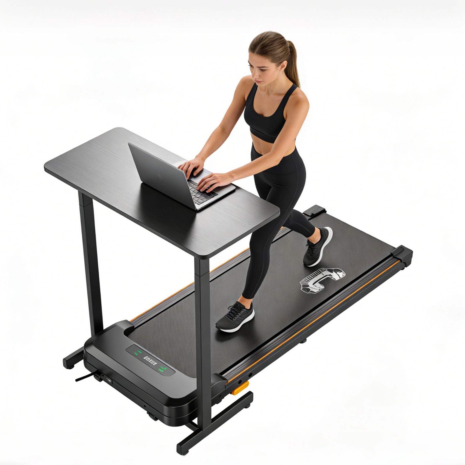 FIT4YOU Treadmills Walking Pad Black